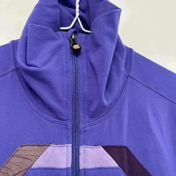 Lululemon Origami Stride Full Zip Jacket Purple Women's  Size 8 - Picture 7 of 14